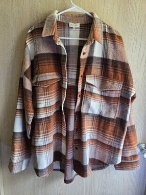 ACOA Rust Wool Flannel Jacket